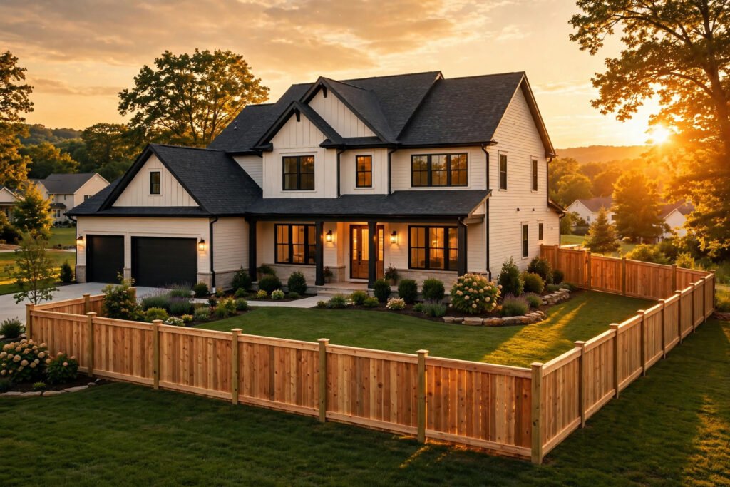 Beautiful home exterior with new roof in Winchester, KY